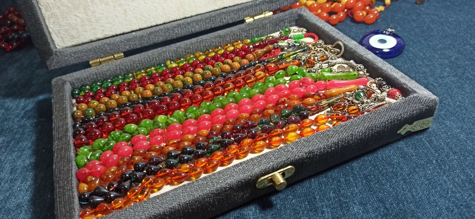 Islamic Prayer Beads Tasbihs FULL Collection Set 10 PCS GERMAN BAKELITE MISBAHA