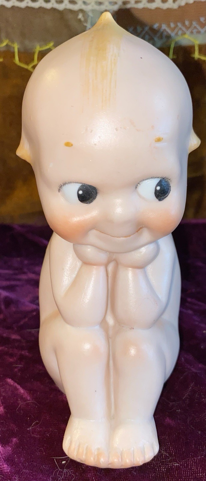 Antique Large 6” Perfect Kewpie Doll Signed Rose O’Neill Doll