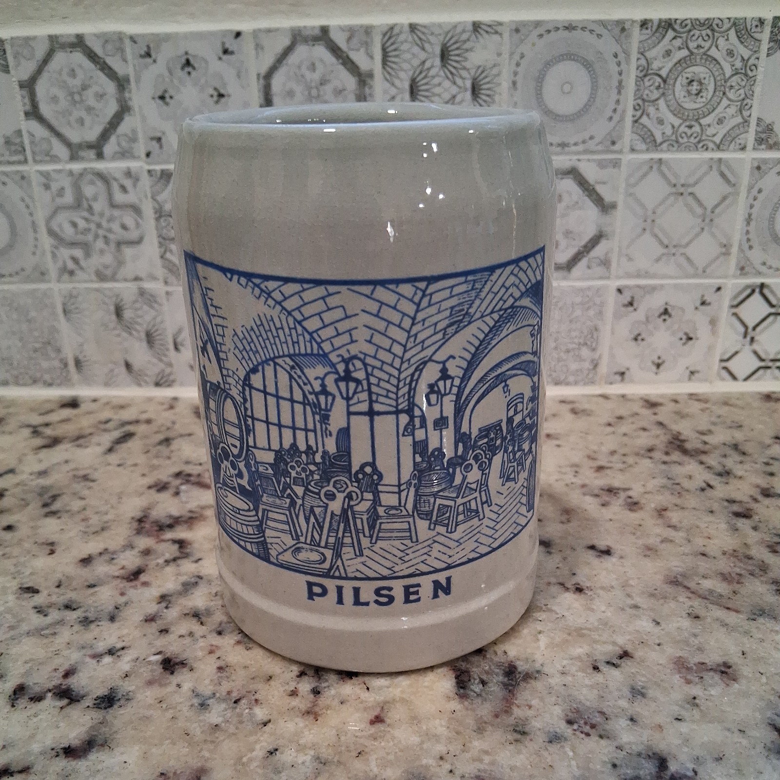 .5L German Beer Stein from Pilsen Germany Vintage .5L German Beer Stein from Pilsen Germany Vintage