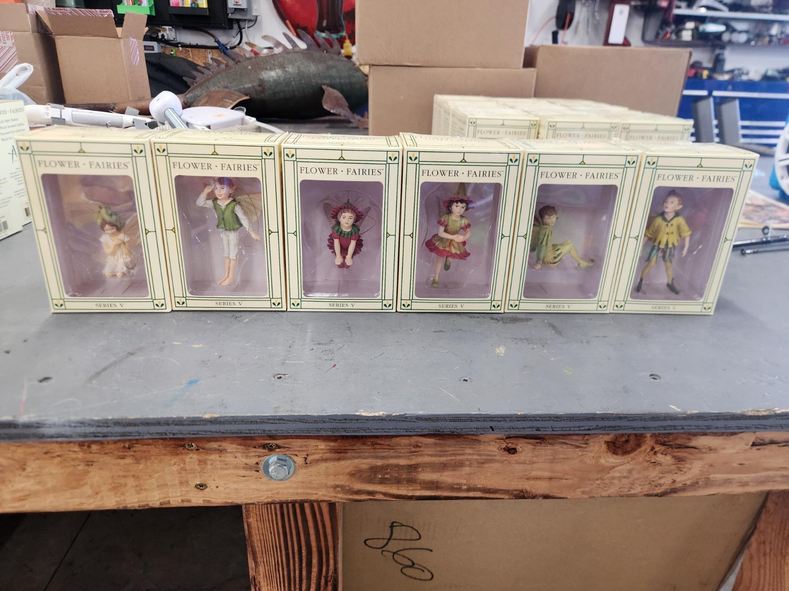 COMPLETE SET Cicely Mary Barker FLOWER FAIRIES Ornament SERIES V old figurine