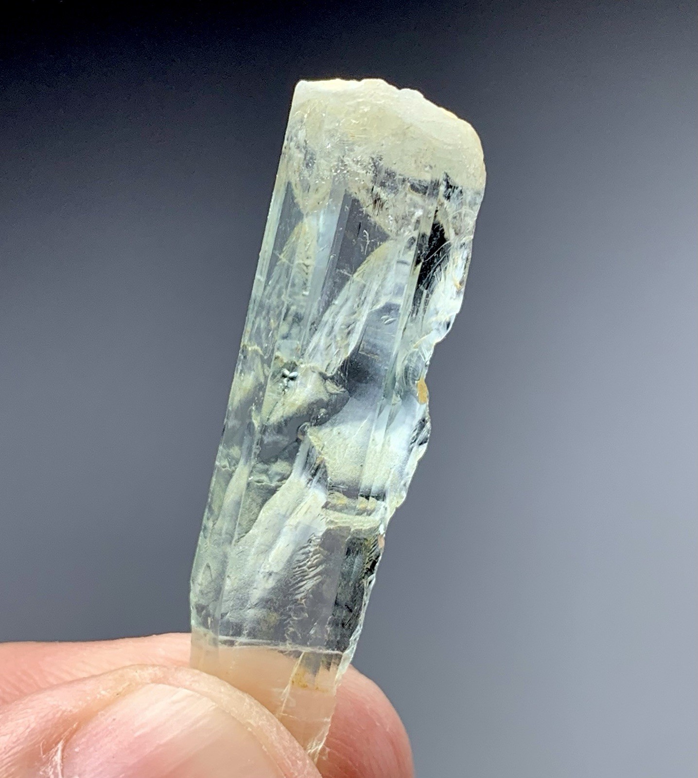 17 Ct Natural Aquamarine Crystal From Pakistan – Beautiful Blue Beryl Specimen