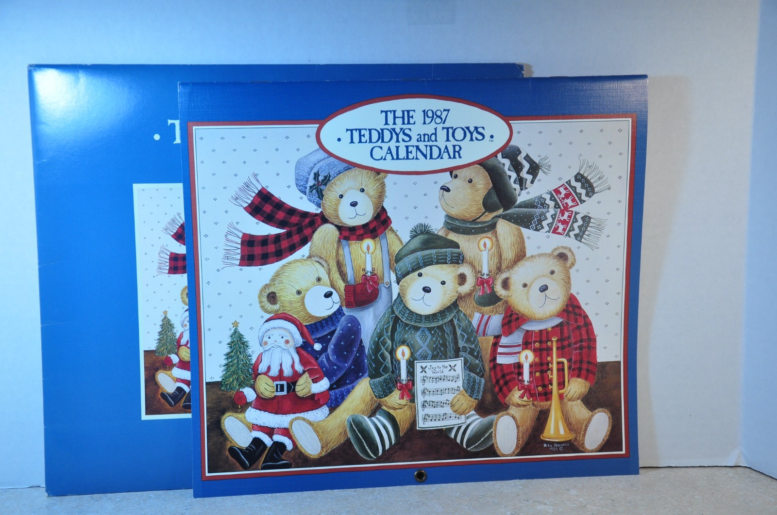 Vintage 1987 Nita Showers Lang Folk Art Collection Teddys and Toys Calendar