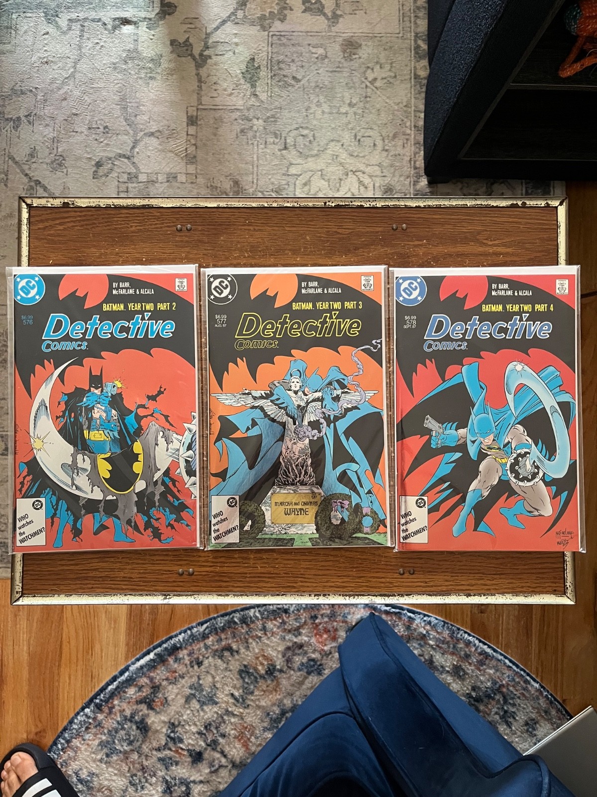 Batman Year Two #576 #577 #578 Foil Facsimile Todd McFarlane Set NM