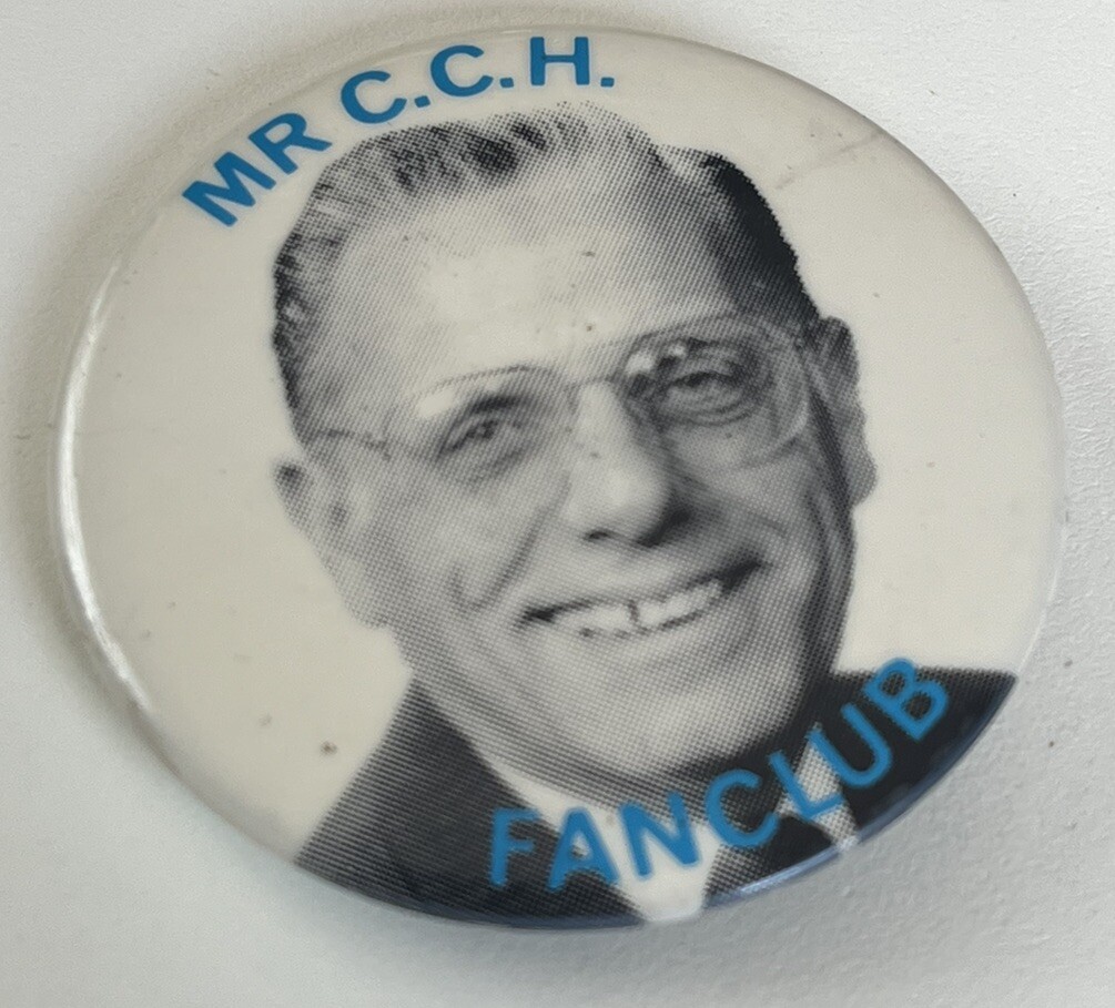 Mr C.C.H Fanclub Pin Button Pinback Vintage Mr C.C.H Fanclub Pin Button Pinback Vintage