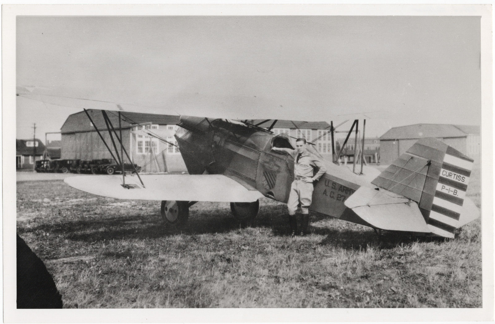 Alfred Kalberer w/ Curtiss P-1B Hawk 1928 Selfridge Field Photo 6.5x10 Alfred Kalberer w/ Curtiss P-1B Hawk 1928 Selfridge Field Photo 6.5x10