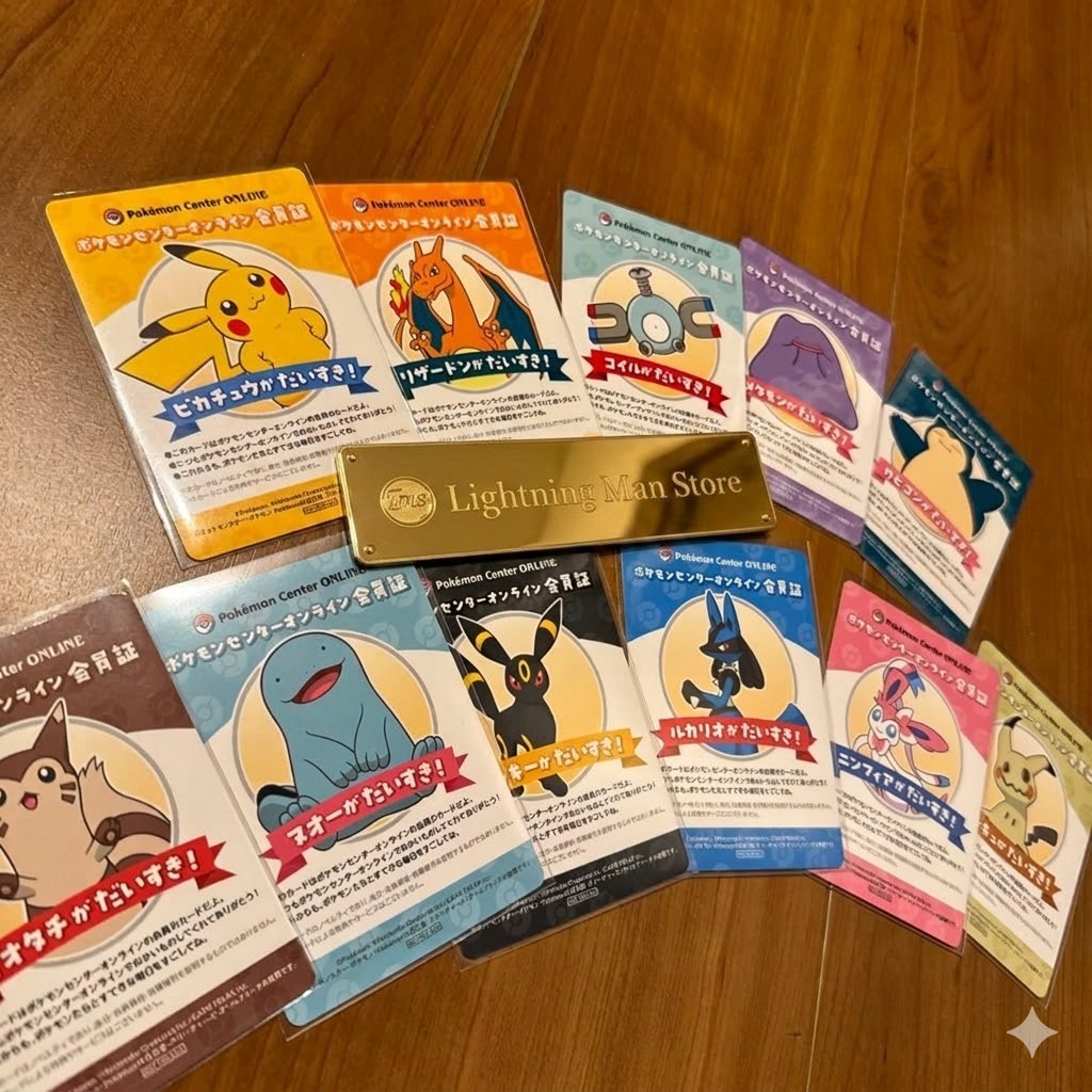 Pokémon Center Online Membership Card Style Complete Pokémon Card Set B NEW Pokémon Center Online Membership Card Style Complete Pokémon Card Set B NEW