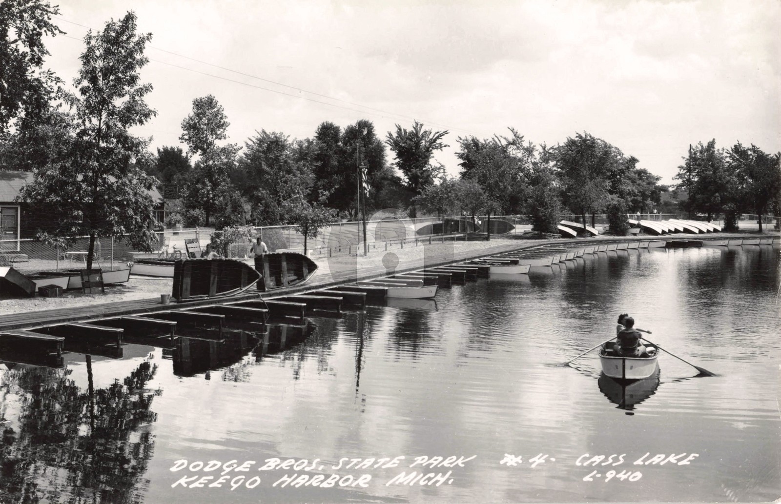 Dodge Bros. State Park Keego Harbor, Cass Lake MI RPPC Photo Postcard COPY Dodge Bros. State Park Keego Harbor, Cass Lake MI RPPC Photo Postcard COPY