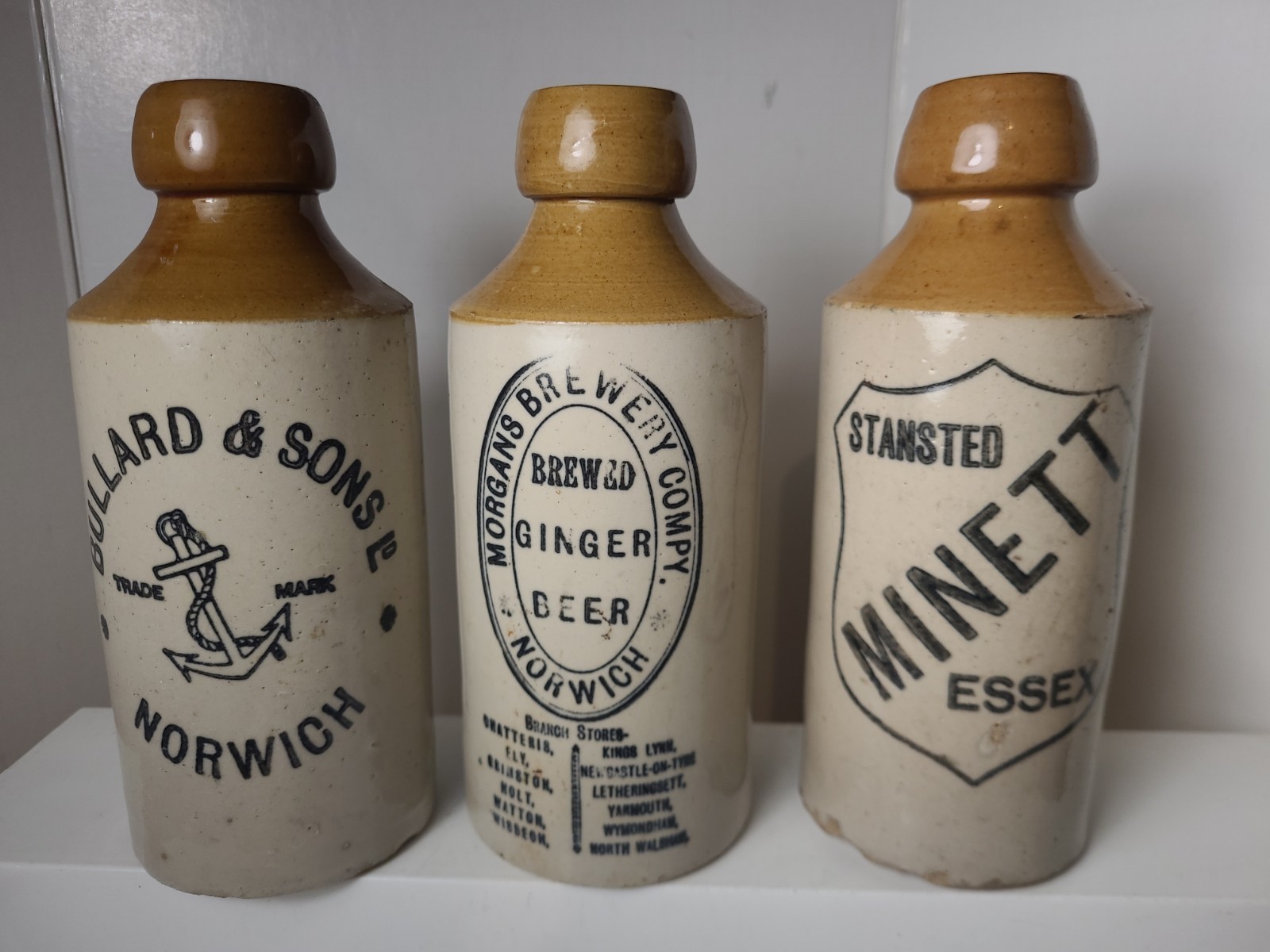 Lot F Vintage 1800's Antique Old Style Stoneware Ginger Beer Bottle Bottles Lot F Vintage 1800's Antique Old Style Stoneware Ginger Beer Bottle Bottles
