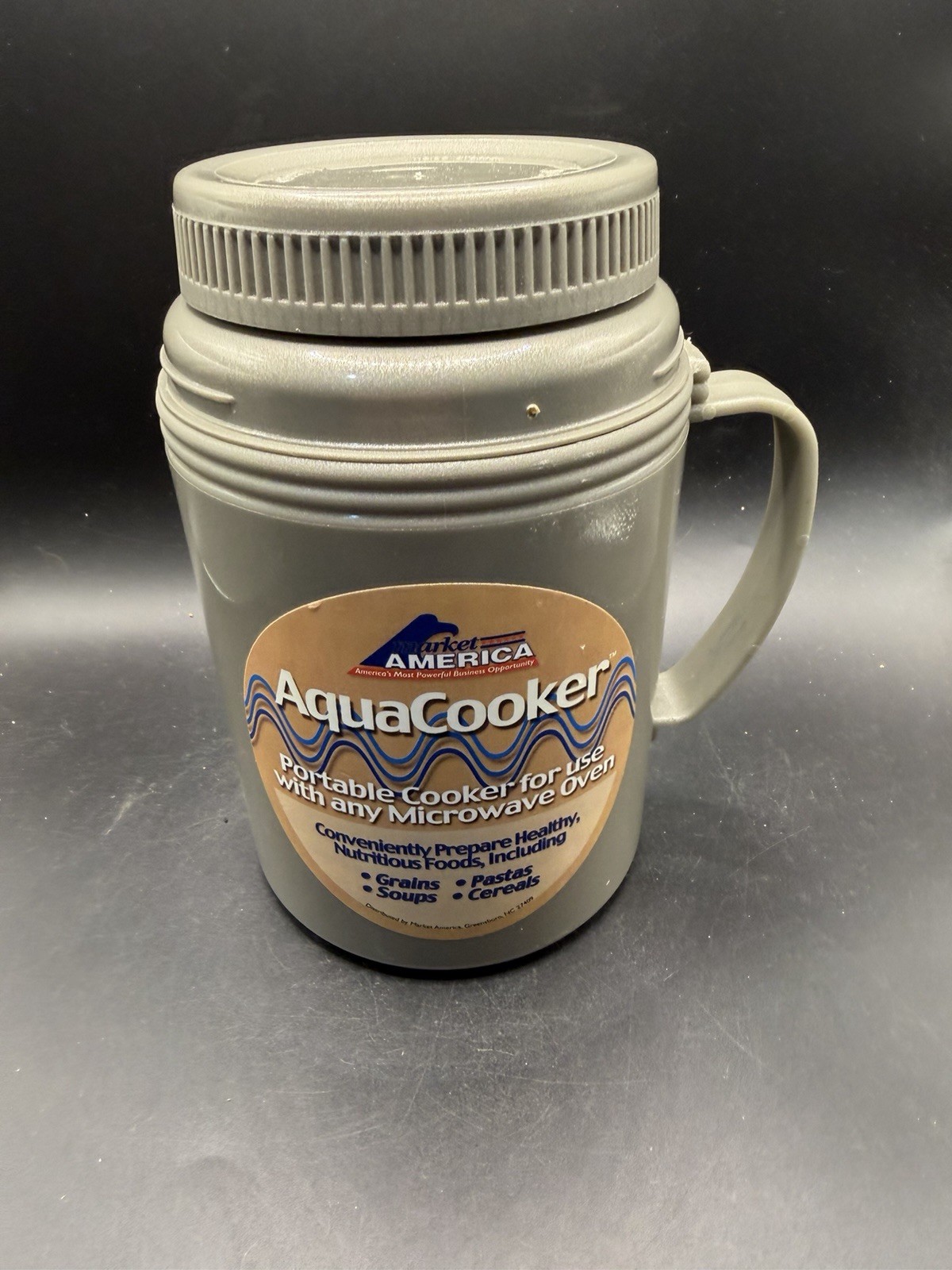 Vintage Aladdin AquaCooker Market America Microwave Mug Cooker 17 oz 
