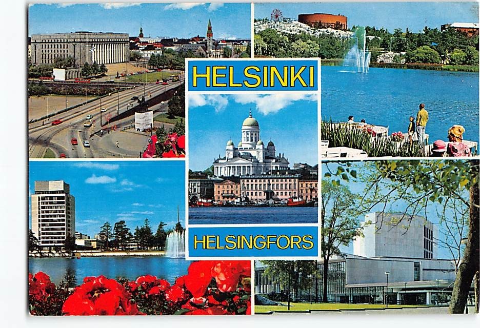 Postcard Scenes and Views Helsinki Finland