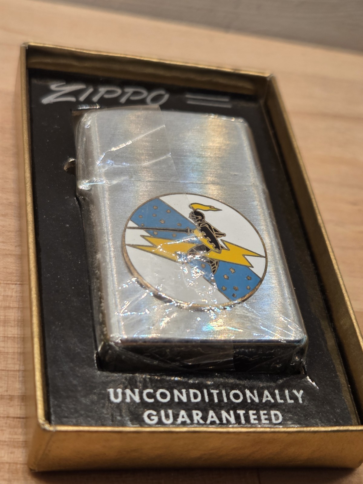 Antique 1950-60 US Air Force 28th Bombardment Wing Baby Ace Slim Lighter 