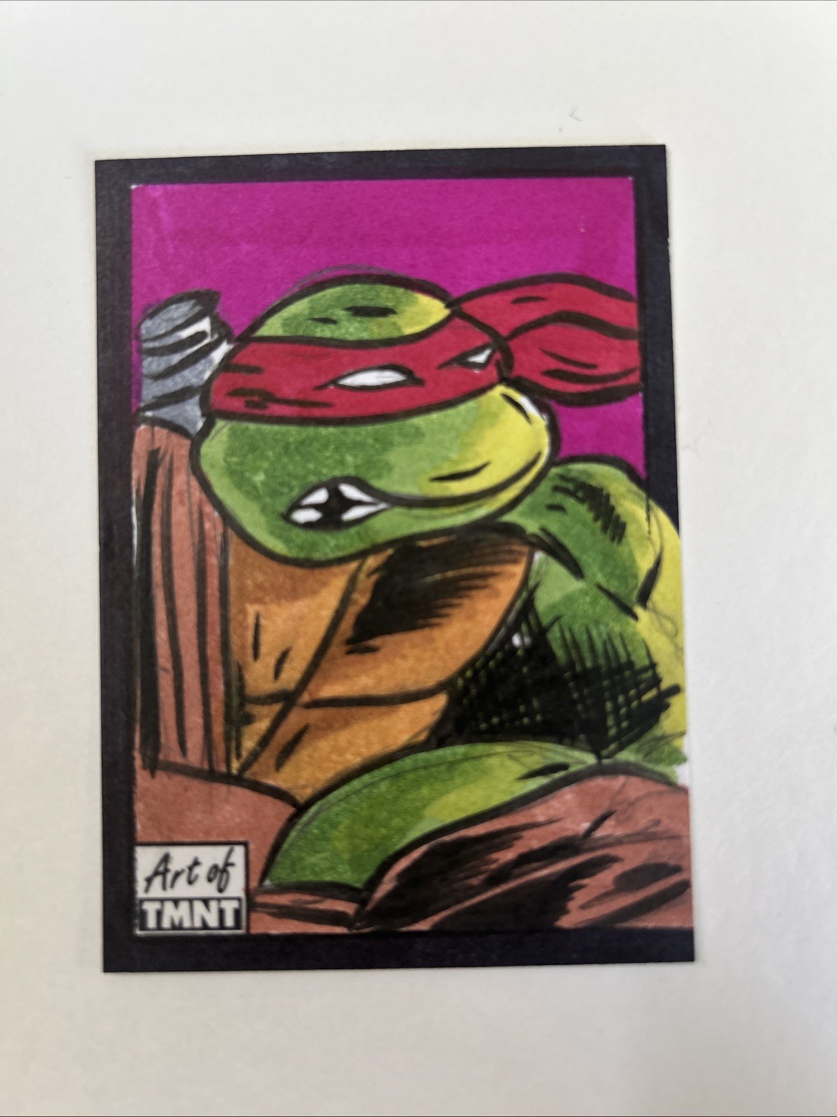 2019 Topps Art Of TMNT Sketch Card Rees Inlay 1/1