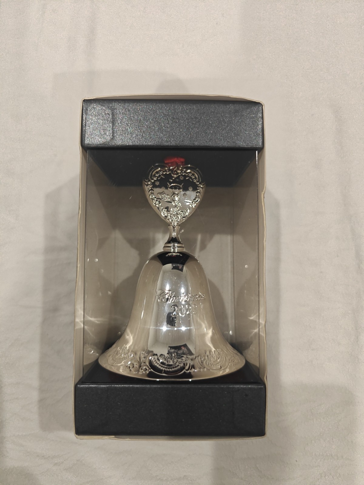 Wallace 2023 Grande Baroque Silver‑Plated Bell Ornament 29th Edition w/ Box