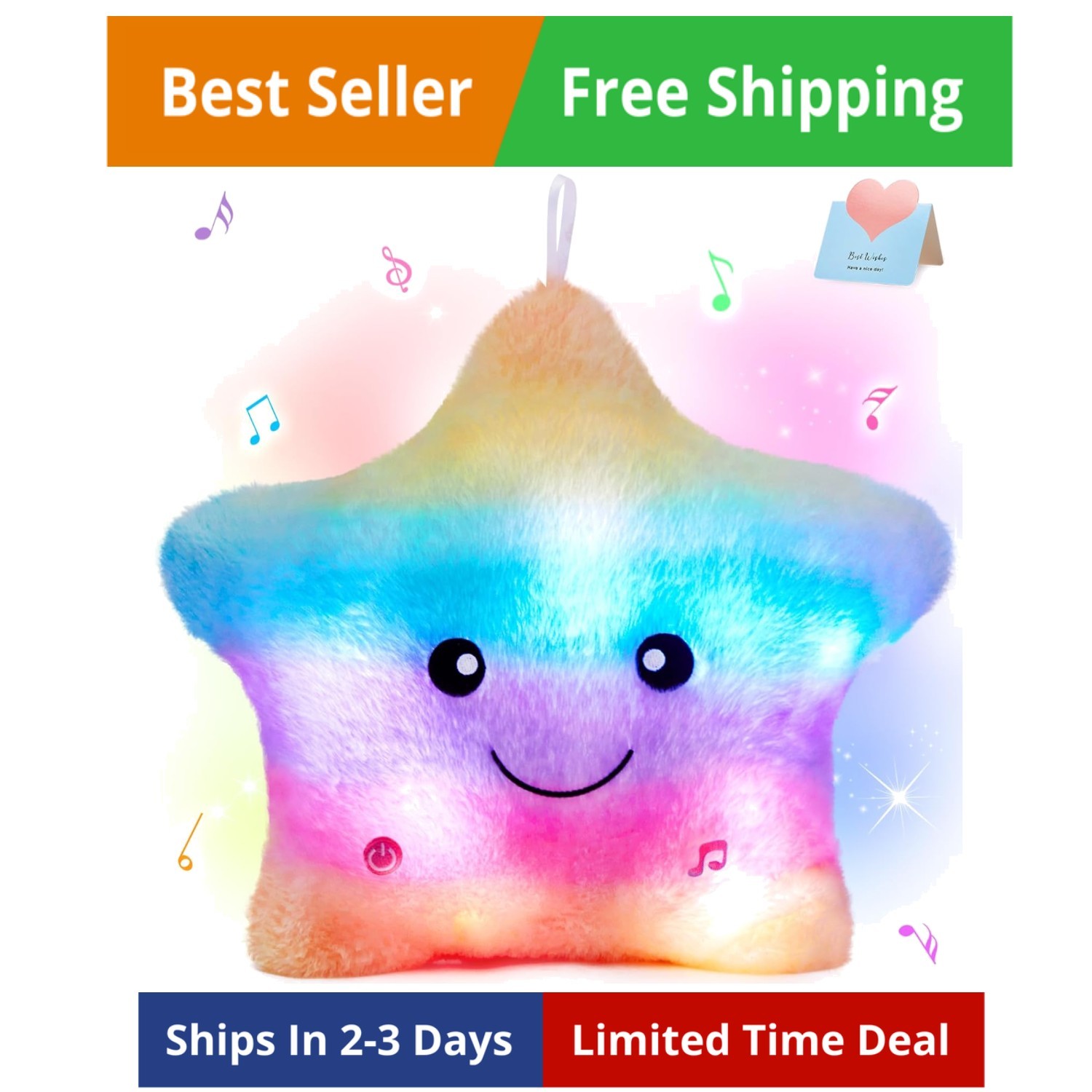 13‘’ Rainbow Creative LED Musical Glow Twinkle Star Lullaby Light up Stuffed ... 13‘’ Rainbow Creative LED Musical Glow Twinkle Star Lullaby Light up Stuffed ...