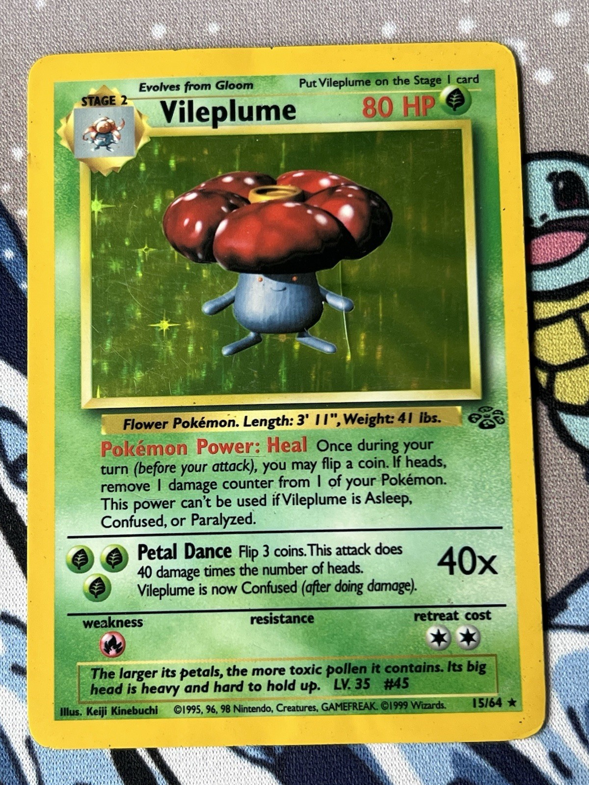 Wizards of the Coast Pokémon TCG Vileplume 15/64 Holo Rare HP