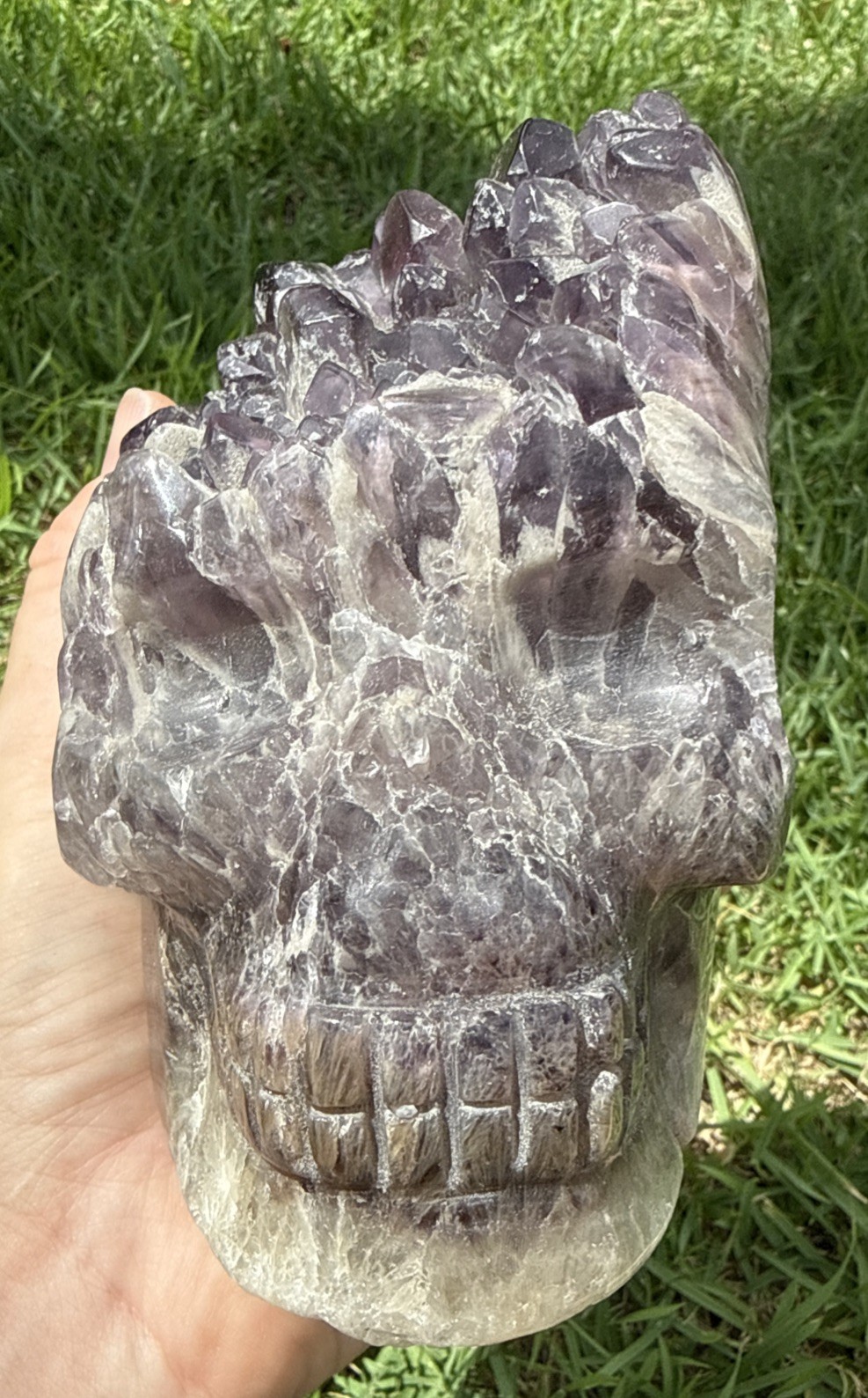 Amethyst Skull Carving Brazil 1.6kg 5” AS1