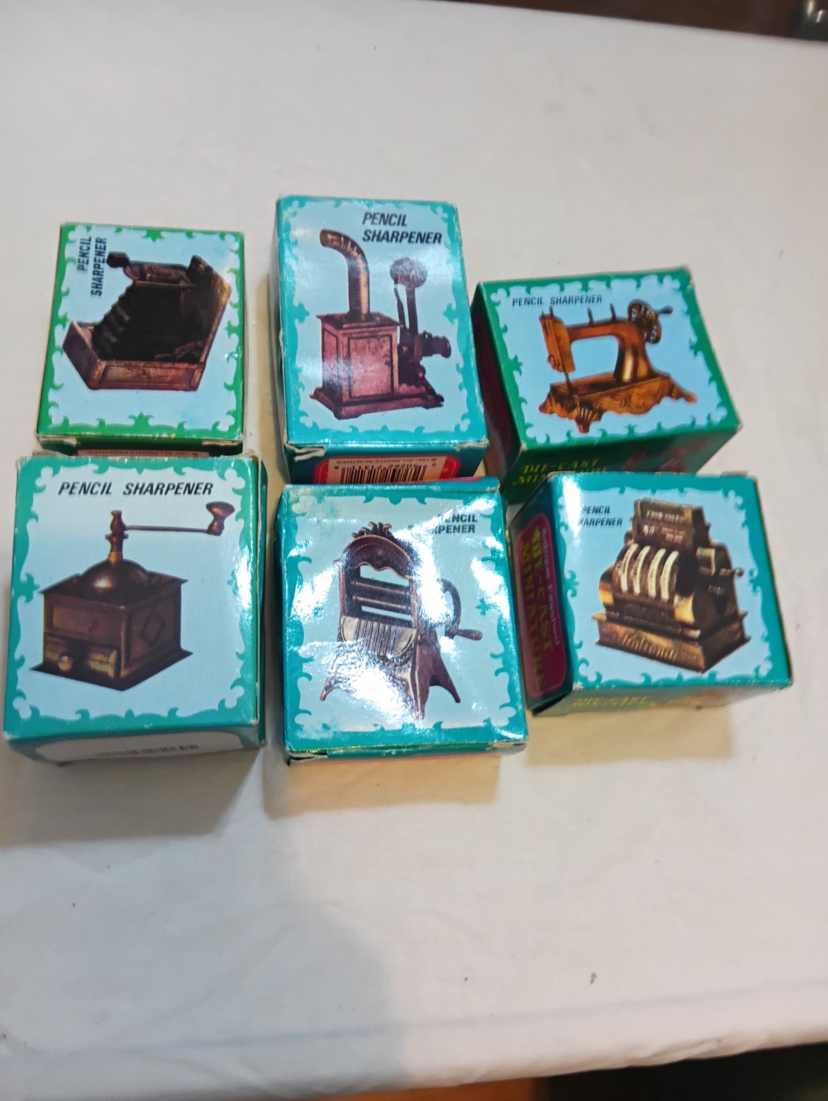 vintage brass pencil sharpeners
