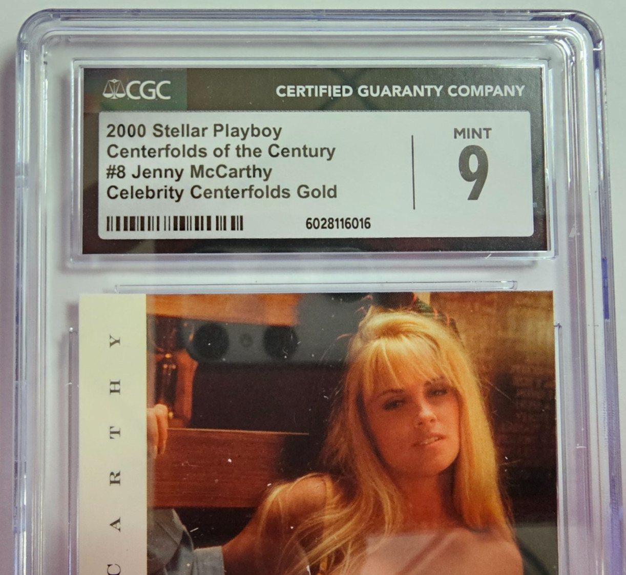 Jenny McCarthy 2000 Playboy COTC Celebrity Centerfolds Insert Graded CGC 9 Mint