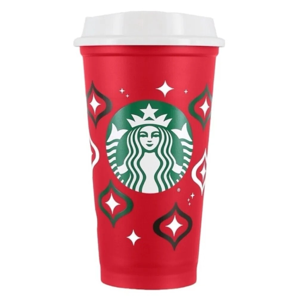 STARBUCKS RED CUP 2023 16 OZ. REUSABLE HOP CUP HOLIDAY - BUY MORE & SAVE