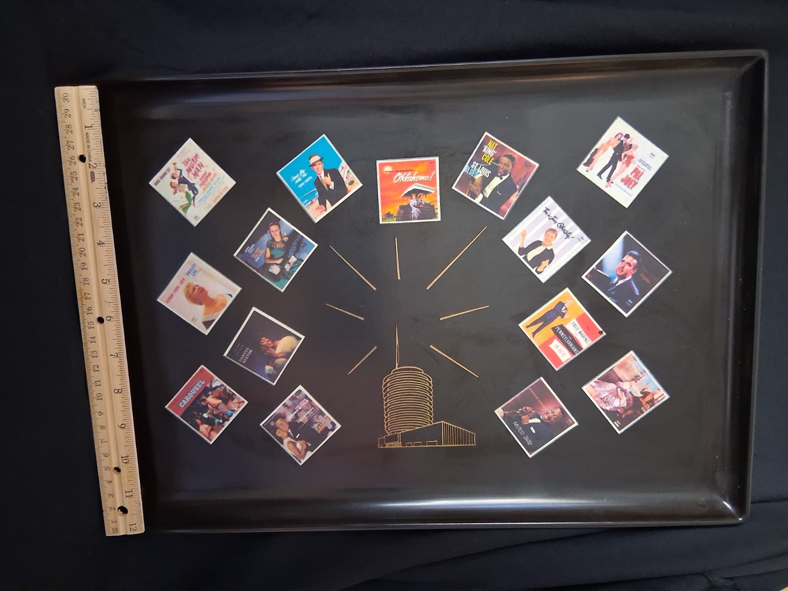 1958 Couroc Capitol Records Serving Tray. Ltd ed. promo. Used, good condition. 1958 Couroc Capitol Records Serving Tray. Ltd ed. promo. Used, good condition.
