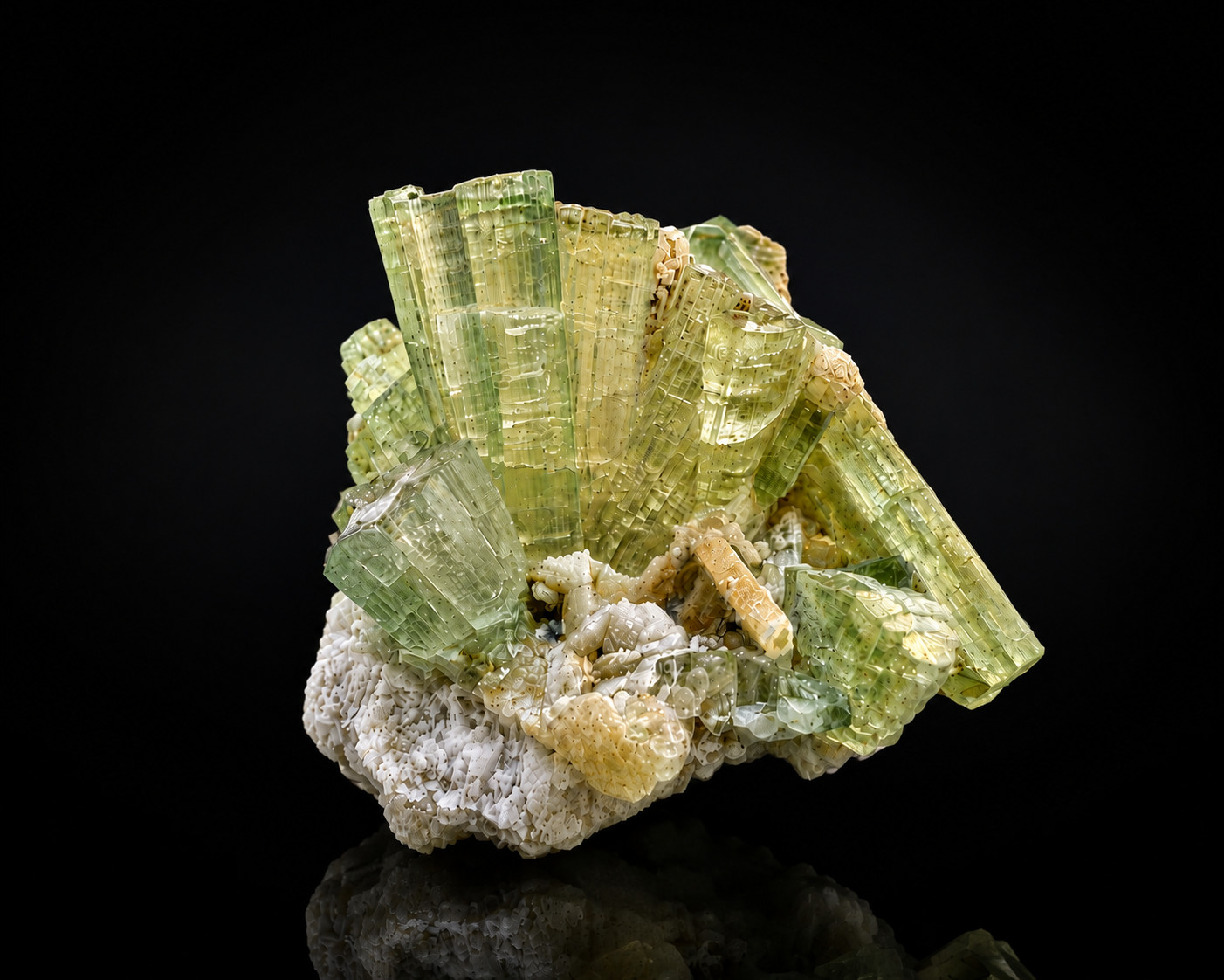 60ct | Collector Choice Green Tourmaline Crystal Bunch Specimen | Afghanistan.