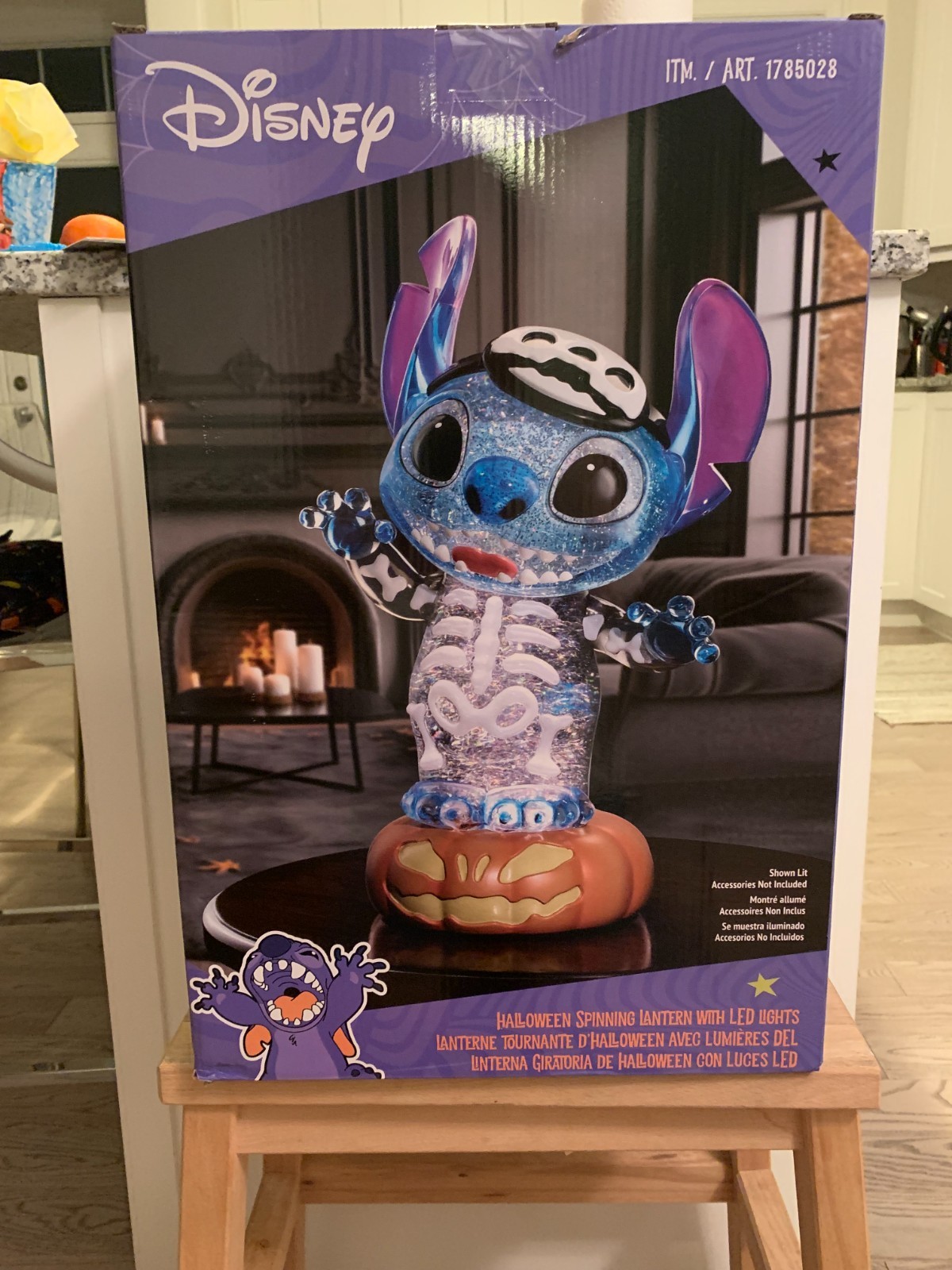Disney Halloween Spinning Lantern with LED Lights Stitch BRAND NEW Disney Halloween Spinning Lantern with LED Lights Stitch BRAND NEW