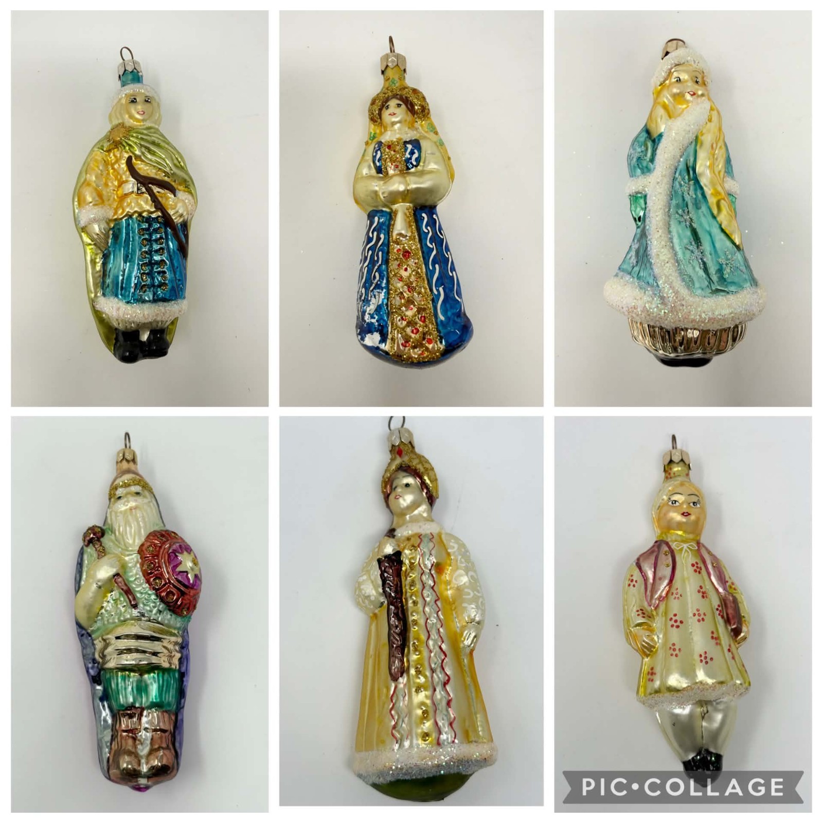 Vintage 1996 CHRISTOPHER RADKO Russian Rhapsody 6 Pc Ornament Set -store display