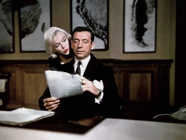 Actress Marilyn Monroe Yves Montand a scene 1960 film Lets Make Lo- Old Photo 1