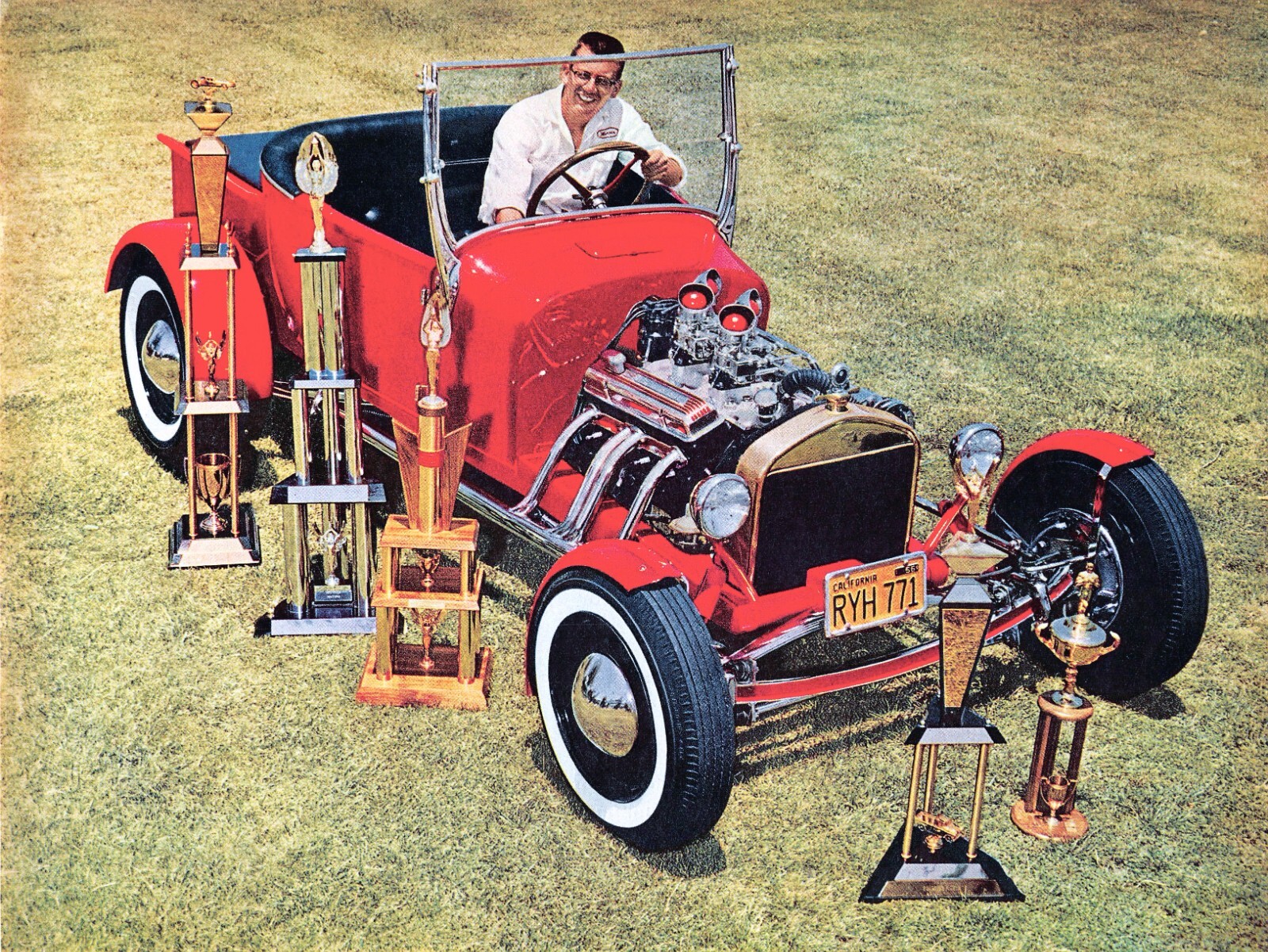 1927 Ford Model T Pickup With Oldsmobile V8 Engine 1962 Vtg Magazine Excerpt