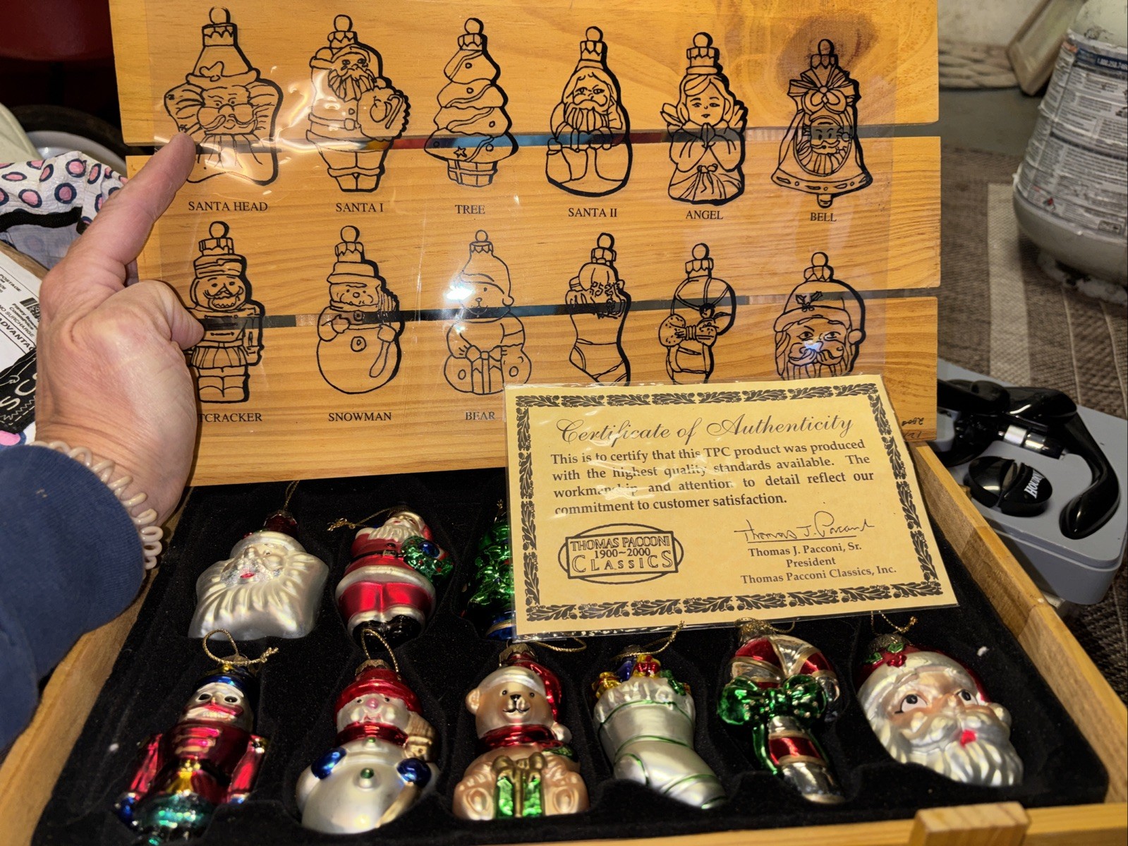 Thomas Pacconi Classics Museum Series Box Set of 12 Hand Blown Ornaments In Box Thomas Pacconi Classics Museum Series Box Set of 12 Hand Blown Ornaments In Box