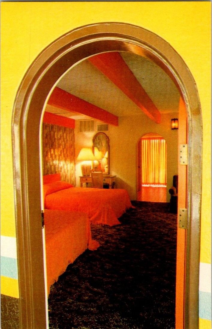 Vintage South of the Border Motel Room Postcard SC I-95 Kitsch Travel 1970s Vintage South of the Border Motel Room Postcard SC I-95 Kitsch Travel 1970s