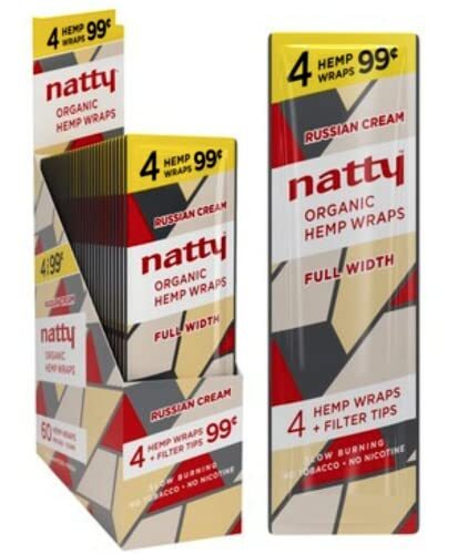 Natty Wraps - Full Width Wraps - Russian Cream FULL BOX (15/4ct - 60 TOTAL) Natty Wraps - Full Width Wraps - Russian Cream FULL BOX (15/4ct - 60 TOTAL)