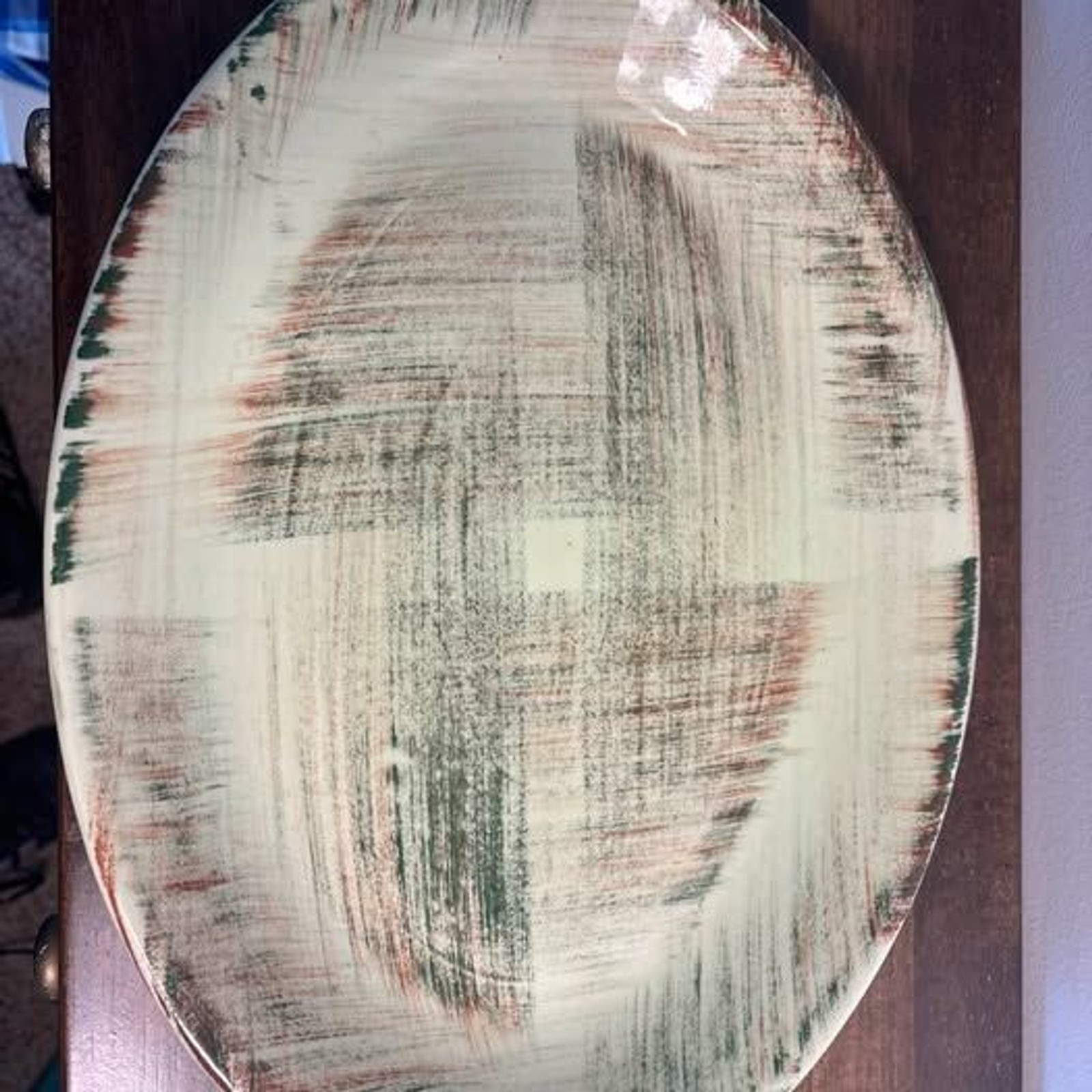 Vernonware Raffia Oval Platter