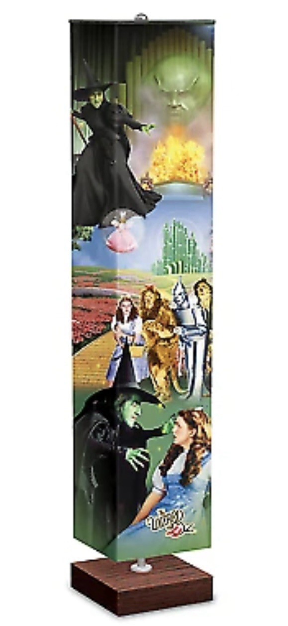 New Bradford Exchange Wizard Of Oz 60” Floor Lamp Art On 4-Sided Fabric Shade