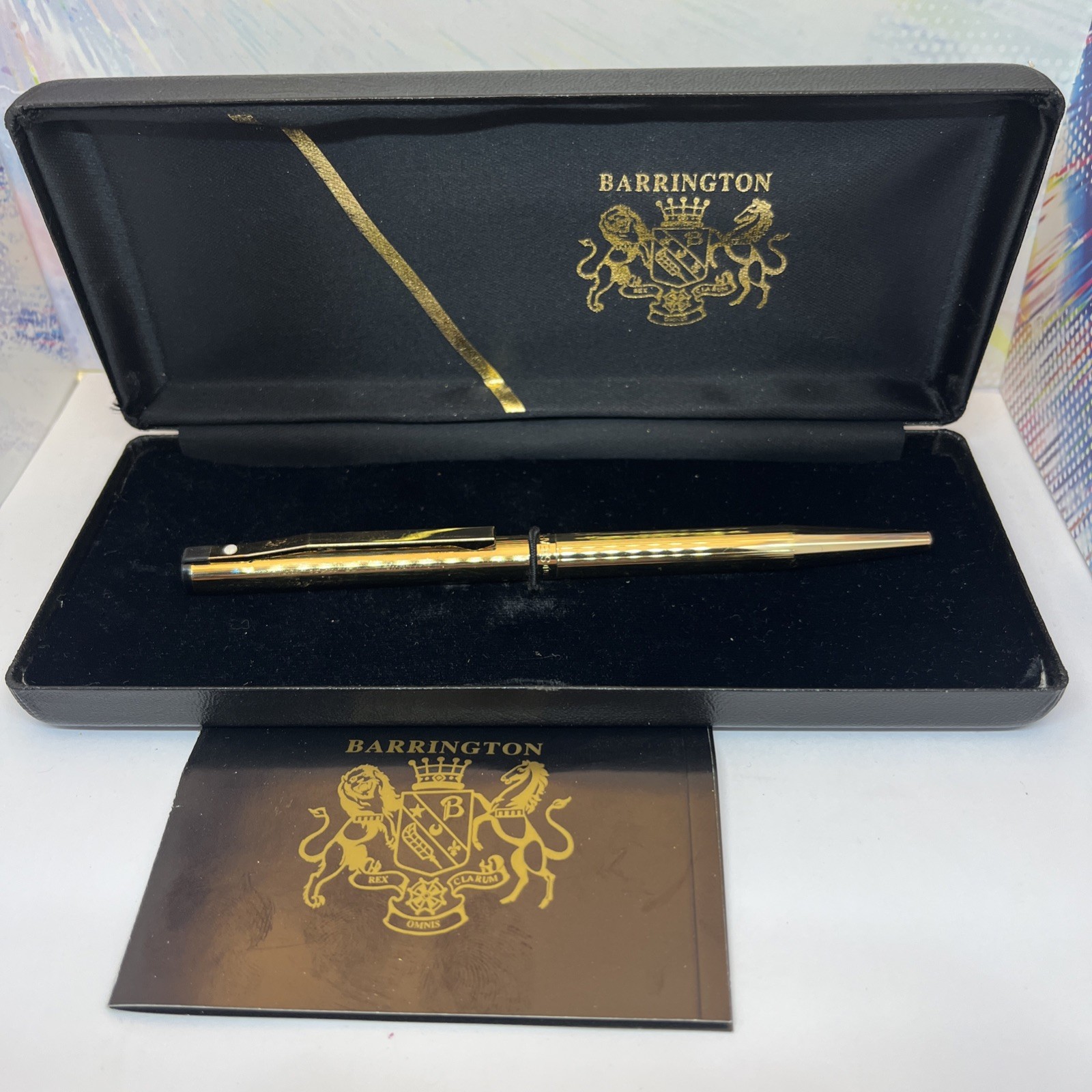 Barrington Gold Tone Precision Ballpoint Pen Barrington Gold Tone Precision Ballpoint Pen