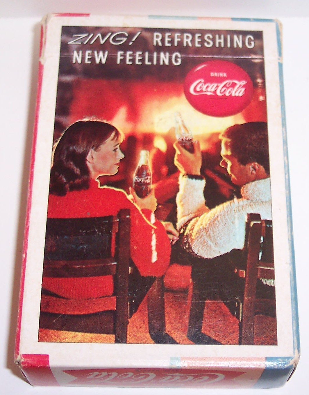 Vintage 1963 Coca-Cola ZING Refreshing New Feeling Fireside Coke Playing Cards Vintage 1963 Coca-Cola ZING Refreshing New Feeling Fireside Coke Playing Cards