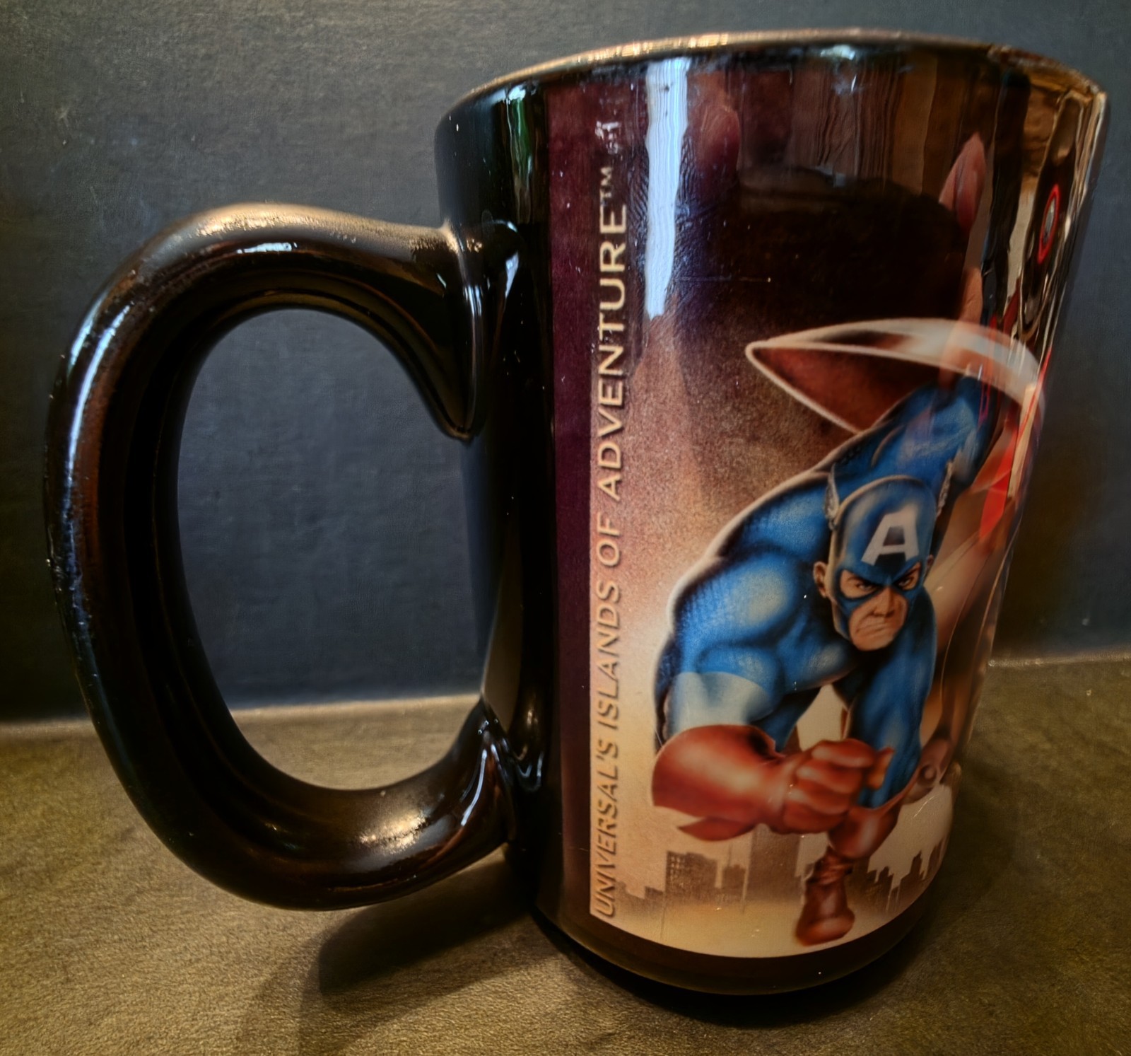 VTG Marvel Comics Universal Islands of Adventure Pre-Disney Coffee Mug Avengers