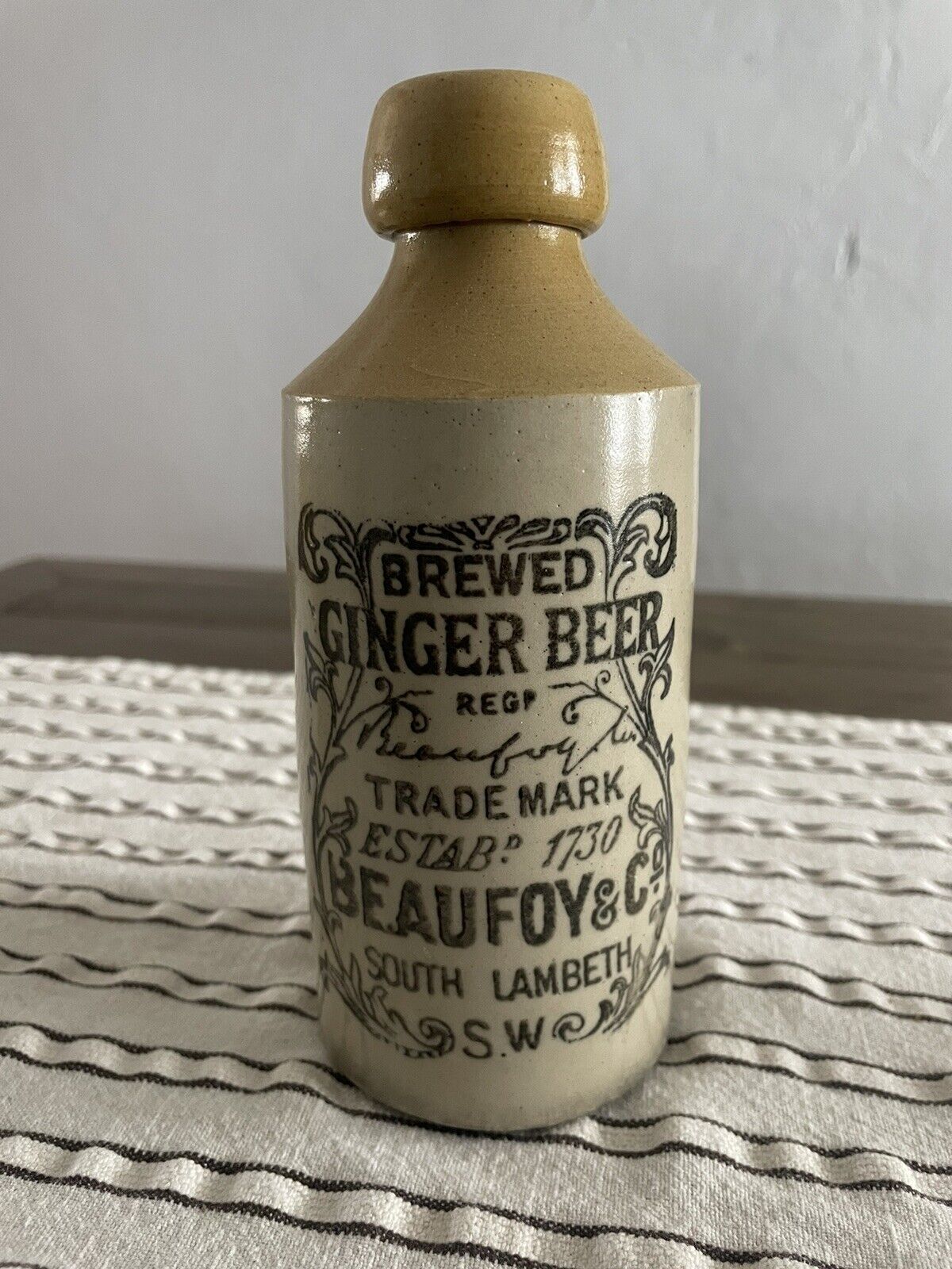 Stoneware Ginger Beer Bottle - Beaufoy & Co.