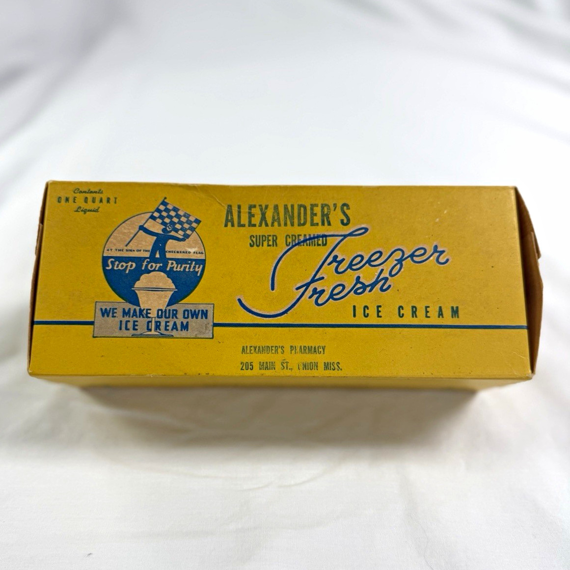 Vintage Alexander's Freezer Fresh Ice Cream  Alexander’s Pharmacy  Union, MO
