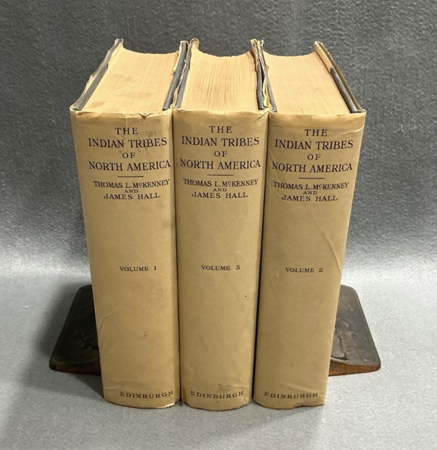 THE INDIAN TRIBES OF NORTH AMERICA McKENNEY & HALL 123 COLOR PLATES w/DJ’s 1933