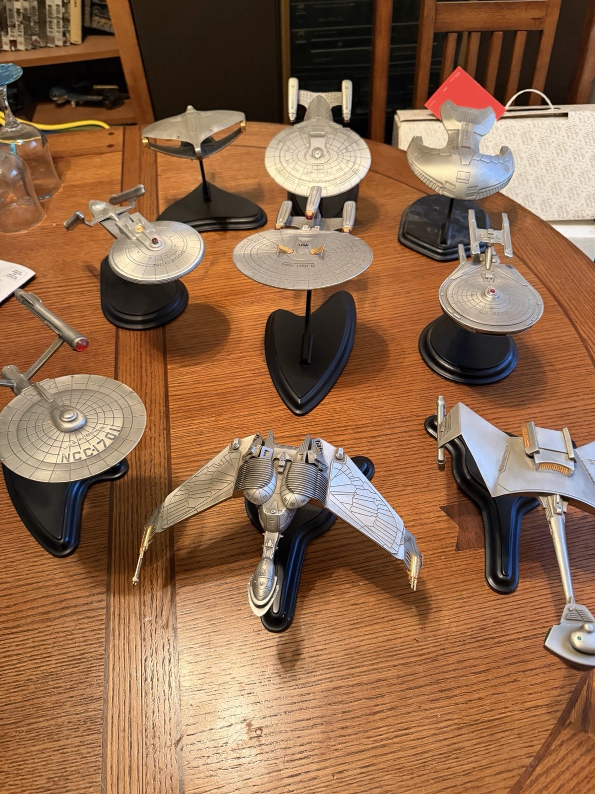 The Franklin Mint Presents Star Trek Almost The Whole Set 9 Ships The Franklin Mint Presents Star Trek Almost The Whole Set 9 Ships
