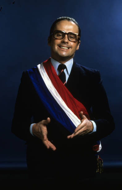 Thierry Le Luron Disguised In Jacques Chirac In France, in Novembe- Old Photo 1 Thierry Le Luron Disguised In Jacques Chirac In France, in Novembe- Old Photo 1