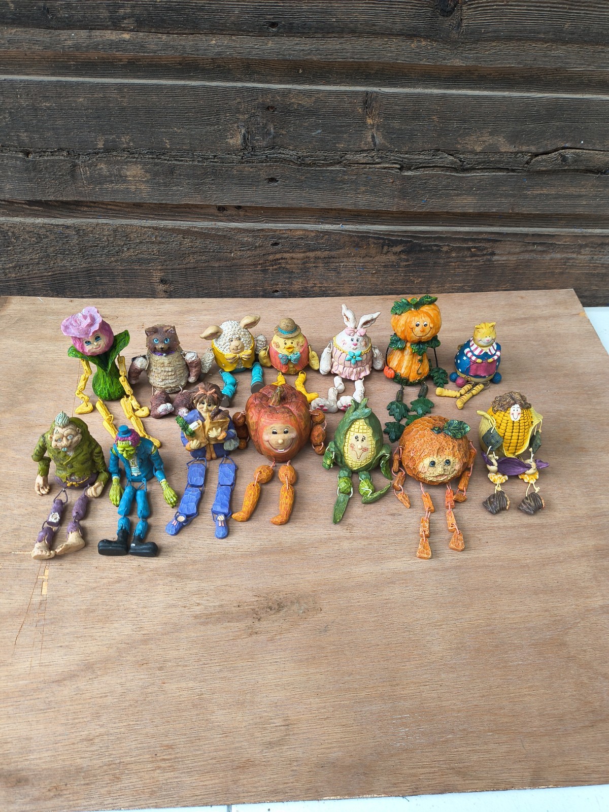 Vintage Anthropomorphic Resin Shelf Sitter Figurine Lot 15 Whimsical... Vintage Anthropomorphic Resin Shelf Sitter Figurine Lot 15 Whimsical...
