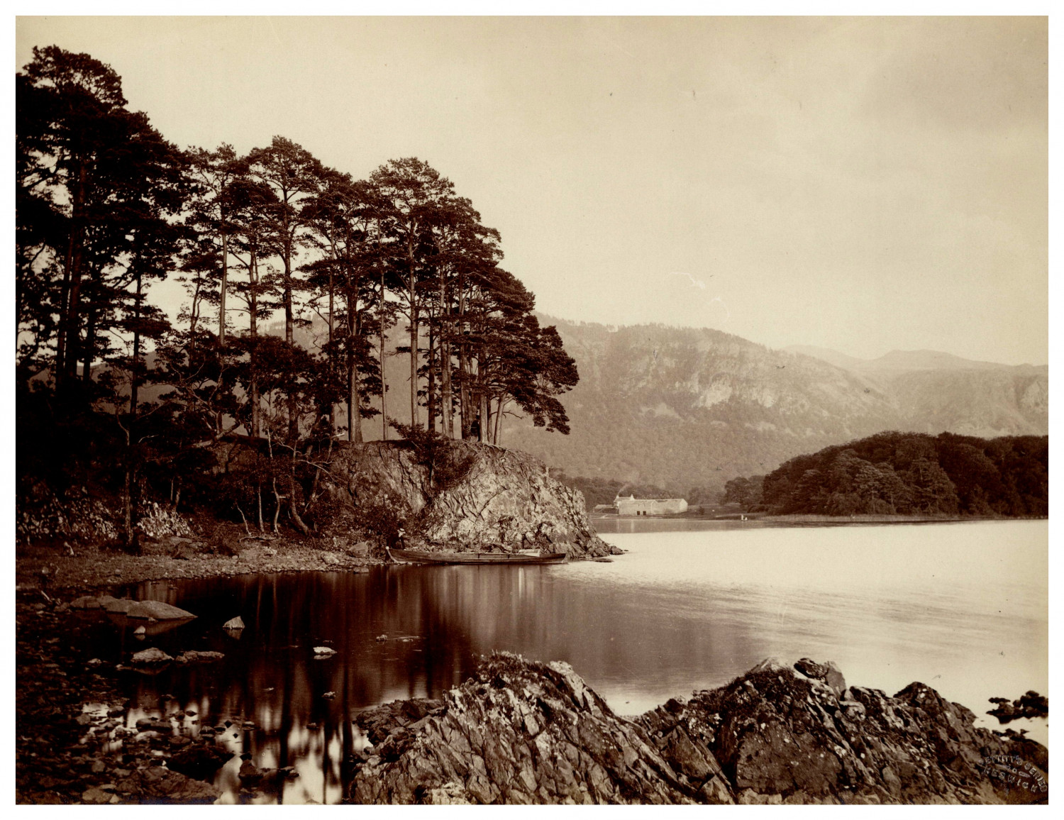 Alfred Pettitt, England, Derwentwater and Keswick, Friars' Crag vintage album Alfred Pettitt, England, Derwentwater and Keswick, Friars' Crag vintage album