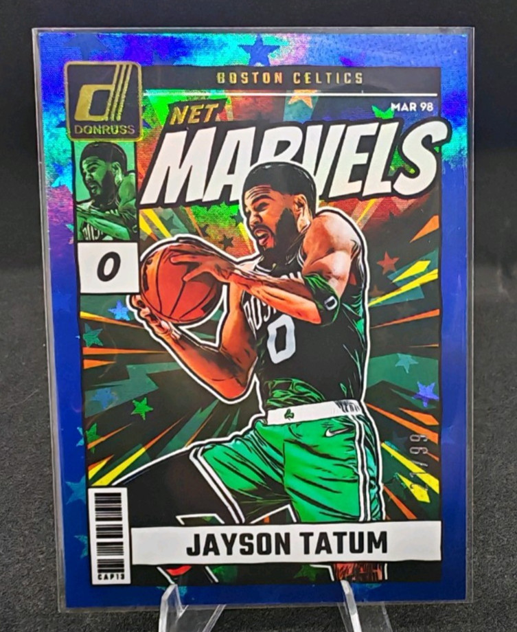 2024-25 Panini Donruss Net Marvels Jayson Tatum #24 Blue Stars /99 Celtics