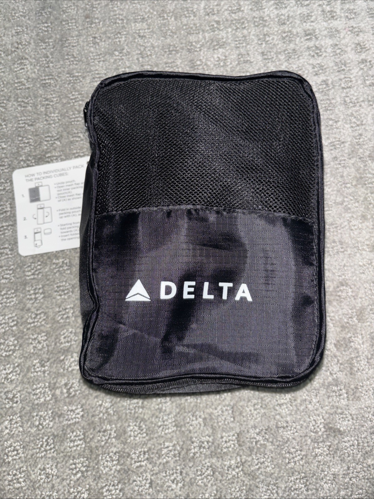 Delta Airlines 3 Piece Packable Cube Set + Gift w Purchase Delta Airlines 3 Piece Packable Cube Set + Gift w Purchase
