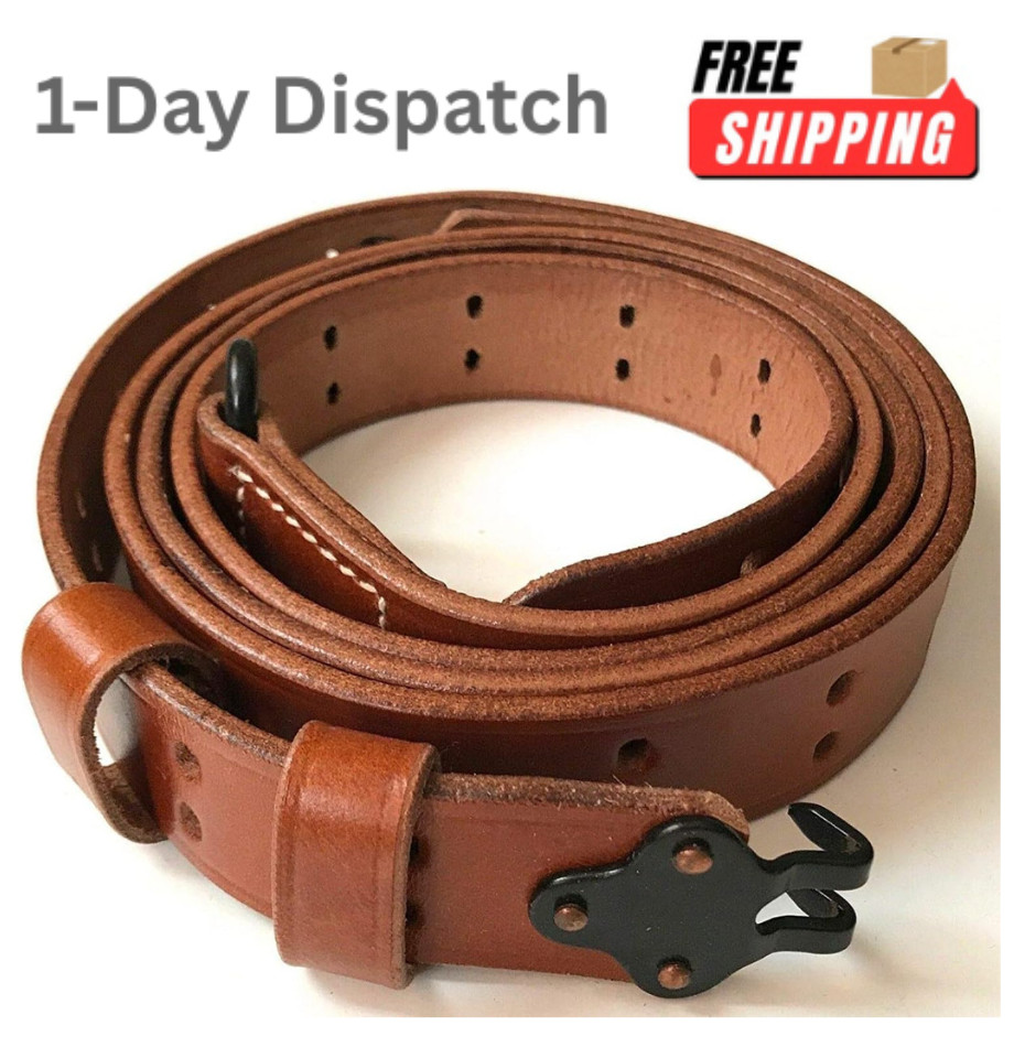 .MILITARIA STUFFS M1907 Leather Sling M1 Garand WWII Tan