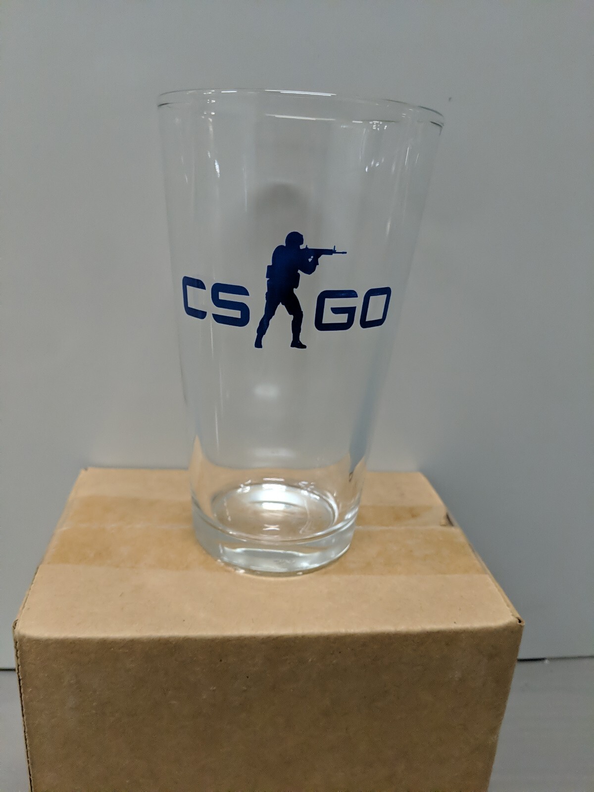 CS GO Counter Strike Pint Glass Limited Edition Navy Blue Collectible NEW