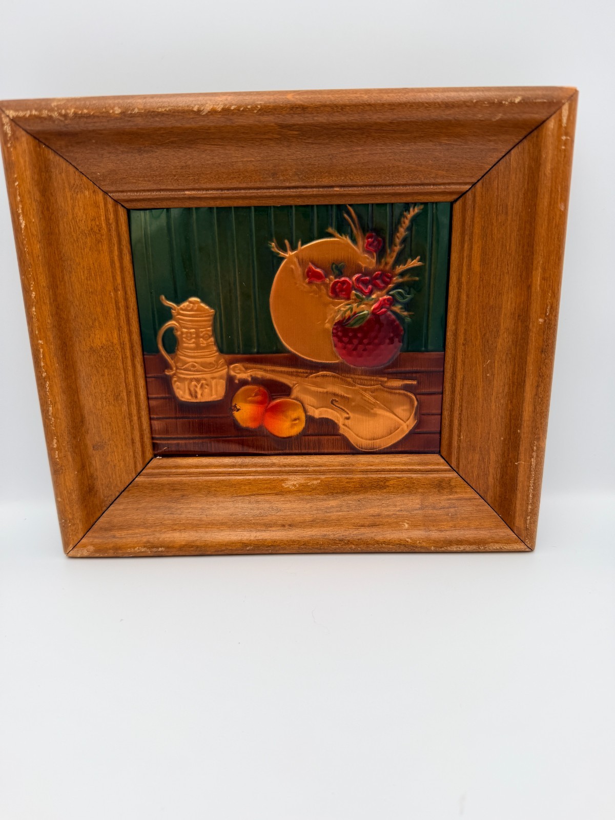 Vintage R. Dehl Coppercraft Vintage Mid Century Modern Still Life Wall Art Vintage R. Dehl Coppercraft Vintage Mid Century Modern Still Life Wall Art