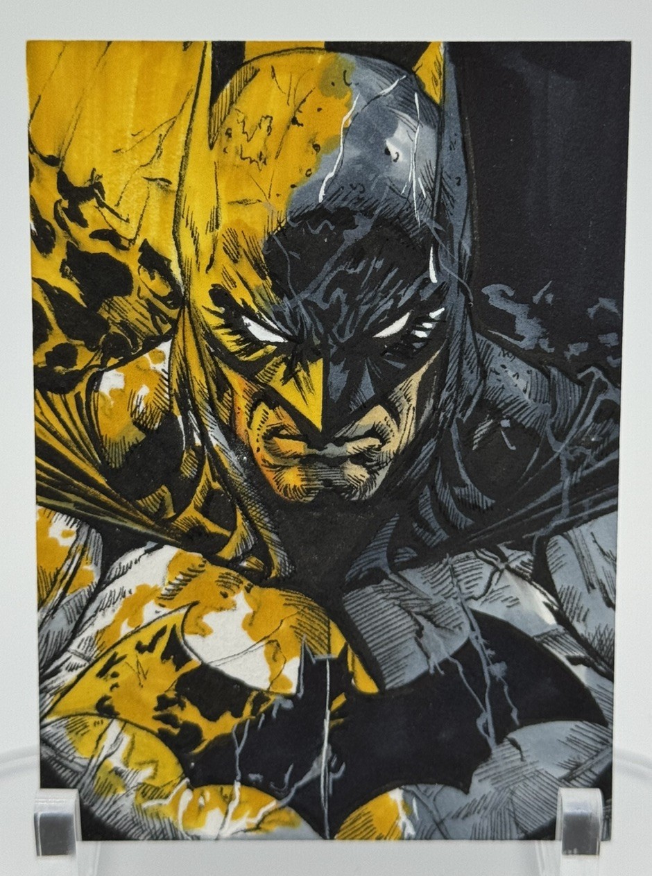 GGC Studio DC Batman Artist Hand Drawn Auto Sketch Card 1/1 ACEO ORIGINAL Art GGC Studio DC Batman Artist Hand Drawn Auto Sketch Card 1/1 ACEO ORIGINAL Art